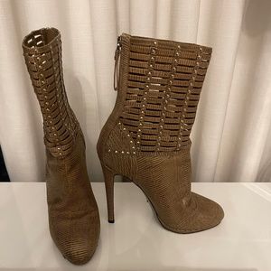 Sergio Rossi 5" High Heel Boot w/ Dust Bag Size 39